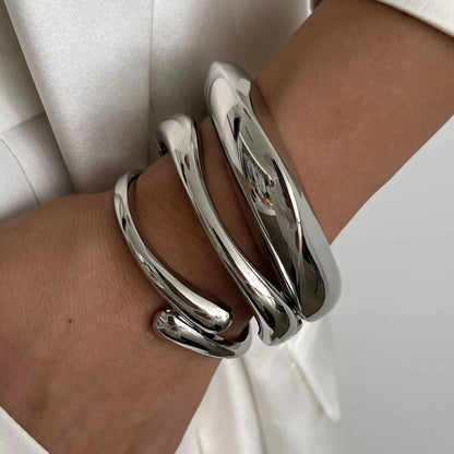 Vibecuff Retro Metal Bangles